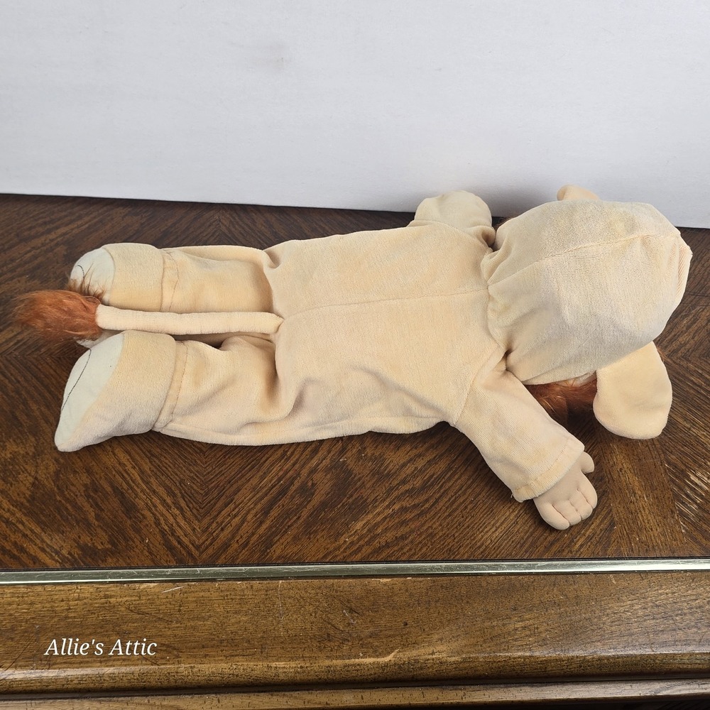 Cabbage Patch Kids Doll Lion Costume Suit Outfit Red Hair Girl Green Eyes 1982 - Picture 6 of 14